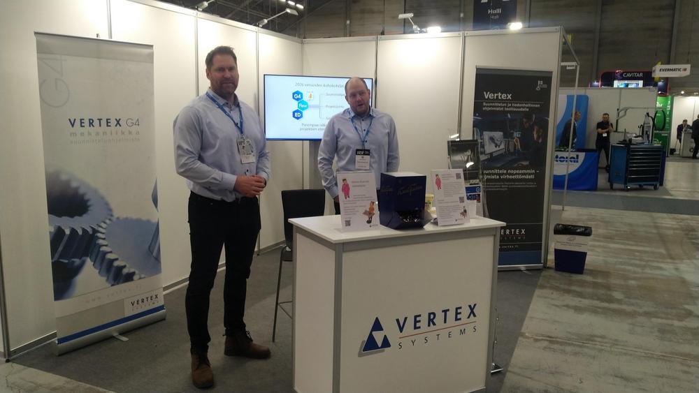 VERTEX osasto Konepaja 2026 messuilla