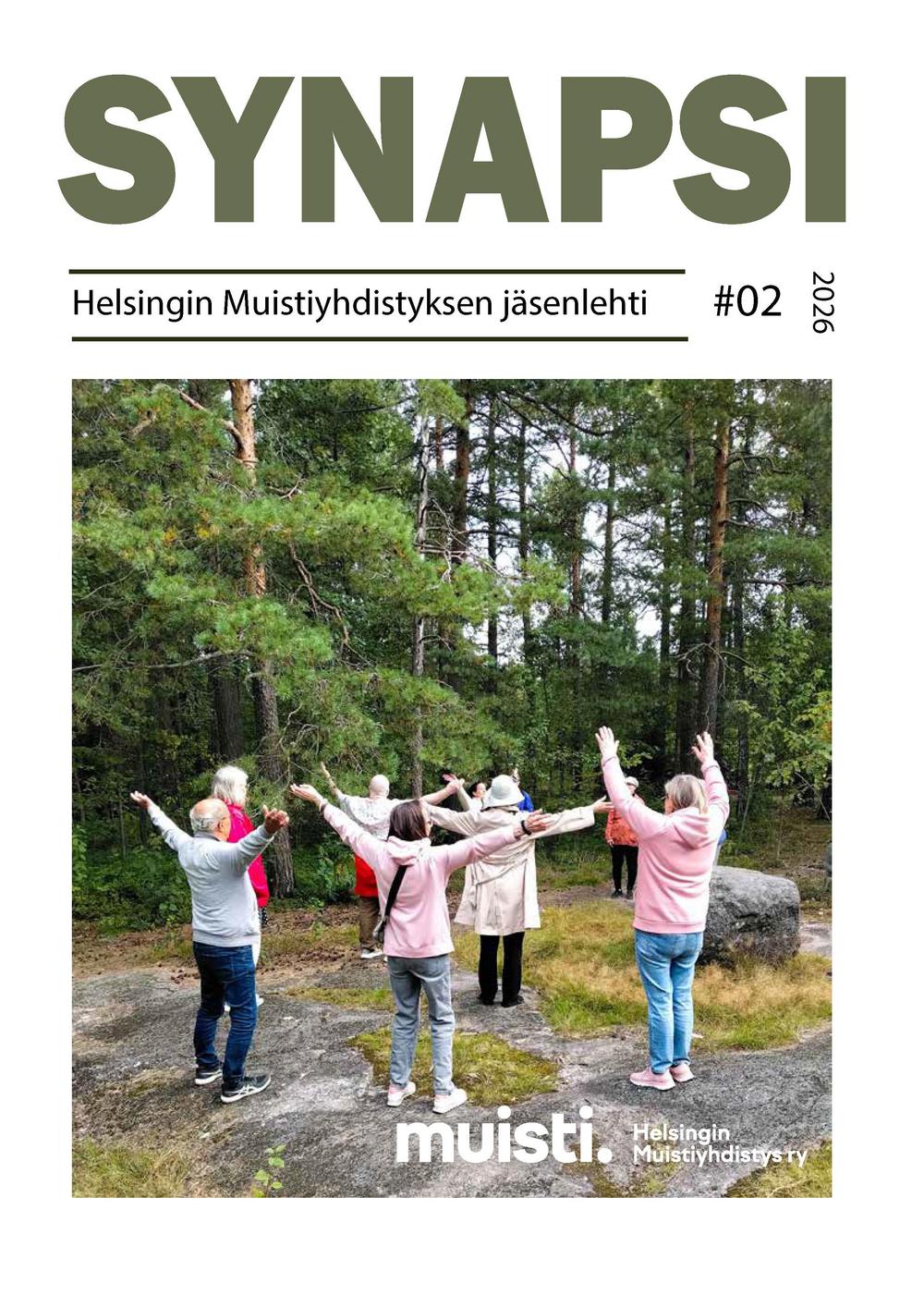 Synapsi 2 lehden kansikuva, jossa näkyy Helsingin Vanhakirkko