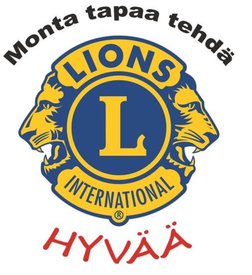 Lions-logo jossa teksti Monta tapaa tehdä hyvää.